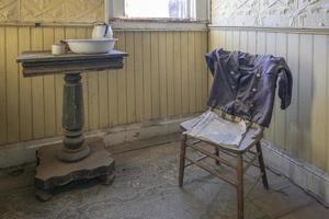 Dusty Table and Old Jacket in Bodie Hotel