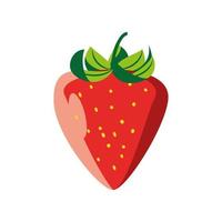 icono de fruta de fresa vector