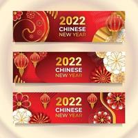 Chinese New Year Lantern Banner vector