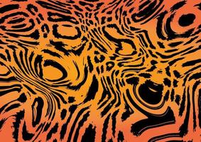 fondo abstracto, estilo psicodélico con colores como rayas de tigre vector