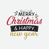 merry Christmas and  happy new year vector