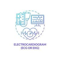 Electrocardiogram concept icon