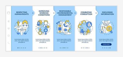 CSR issues onboarding vector template