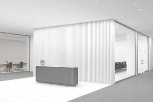 Office Reception Desk Mockup interior design photo