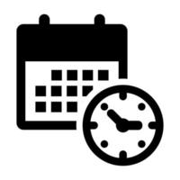 Time schedule icon vector