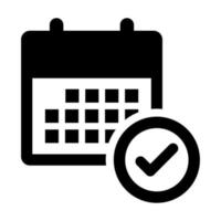 Time schedule icon vector