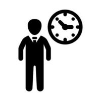 icono de tiempo de trabajo vector