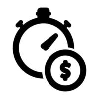 Time budget icon vector