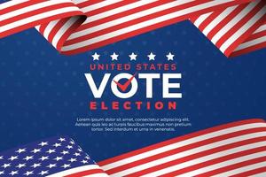 US General Election Day Background Template vector