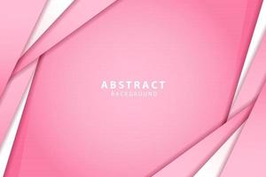 Pink Background with Paper Cut Style Template vector