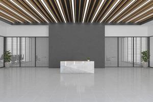 Office Reception Desk Mockup interior design photo