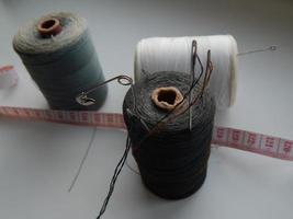Large spools of thread