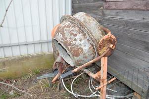 Texture of old rusty metal equipment details photo