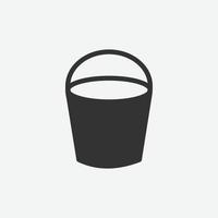 bucket icon design template vector illustration