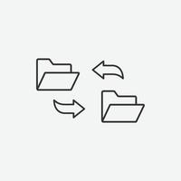 synchronization icon design template vector illustration