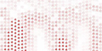 Light Red vector pattern with coronavirus elements.