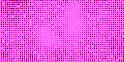 Fondo de vector violeta, rosa claro con burbujas.