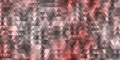 Light Red vector background with lines, triangles.