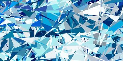 Light BLUE vector backdrop with triangles, lines.