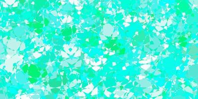 Light Green vector backdrop with triangles, lines.