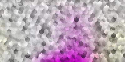 Light pink, yellow vector template in a hexagonal style.
