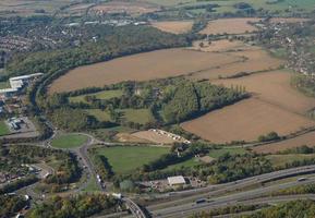 Vista aérea de Bishop's Stortford. foto