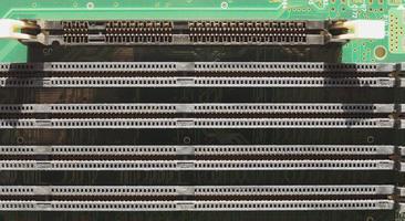 printed circuit board with ram socket photo