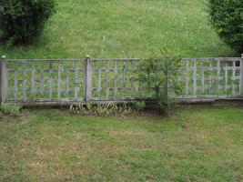 concrete garden fence photo