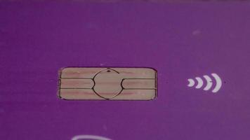 Purple credit card photo