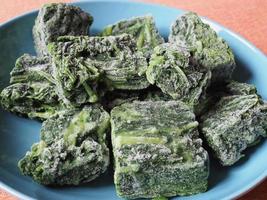 frozen spinach vegetables food photo