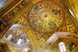 New Julfa, Isfahan, Iran,2016 - Interior view of Vank, Armenian holy savior cathedral. photo