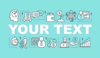 Business development word concepts banner vector