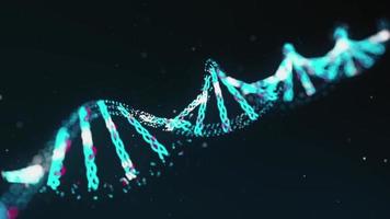 3d dna strand animation video