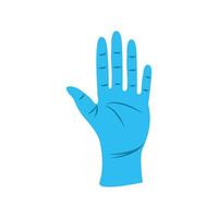 blue left hand vector