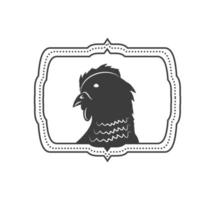 poultry products stamp vector