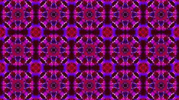 Abstract multicolored symmetrical kaleidoscope background video