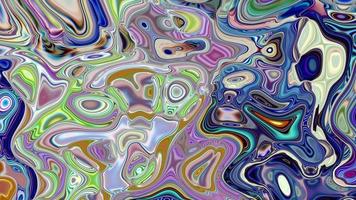 abstrait liquide multicolore avec des bulles