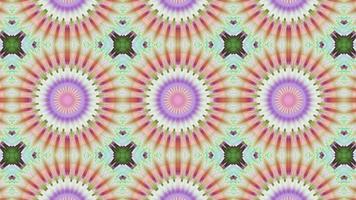 Abstract multicolored symmetrical kaleidoscope background video