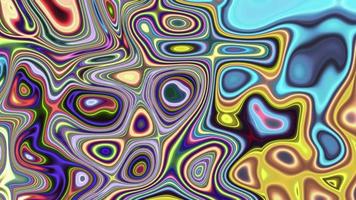 abstrakter mehrfarbiger flüssiger Hintergrund mit Blasen video