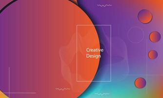 Wavy geometric background. Trendy gradient shapes composition. Eps10 vector. - Vector