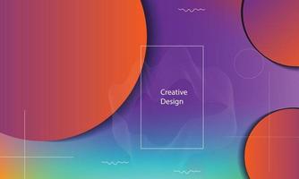 Wavy geometric background. Trendy gradient shapes composition. Eps10 vector. - Vector