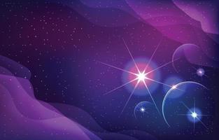 Abstract Colorful Galaxy Space Background vector