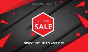Sale banner template design, Big sale special vector