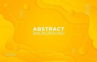 Modern Background Fluid Yellow abstract shape line vector