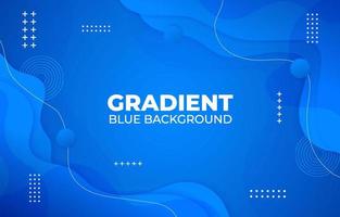 Fluid Background Blue gradient Memphis with Line vector