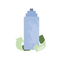 water bottle reusable vector