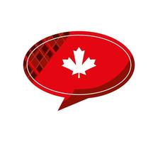 canadian leaf banner vector