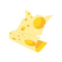 slice of swiss cheese vector