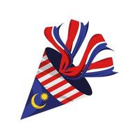 malaysia flag horn vector