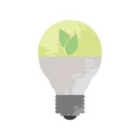 environmental bulb with leaf vector